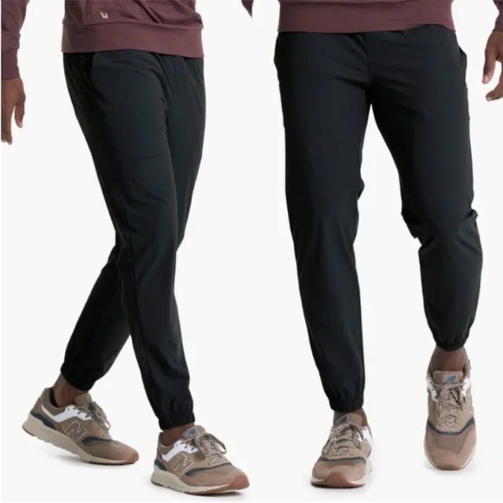 VUORI Fleet Travel Jogger Pants Black V444 Men's size XL Athleisure Casual